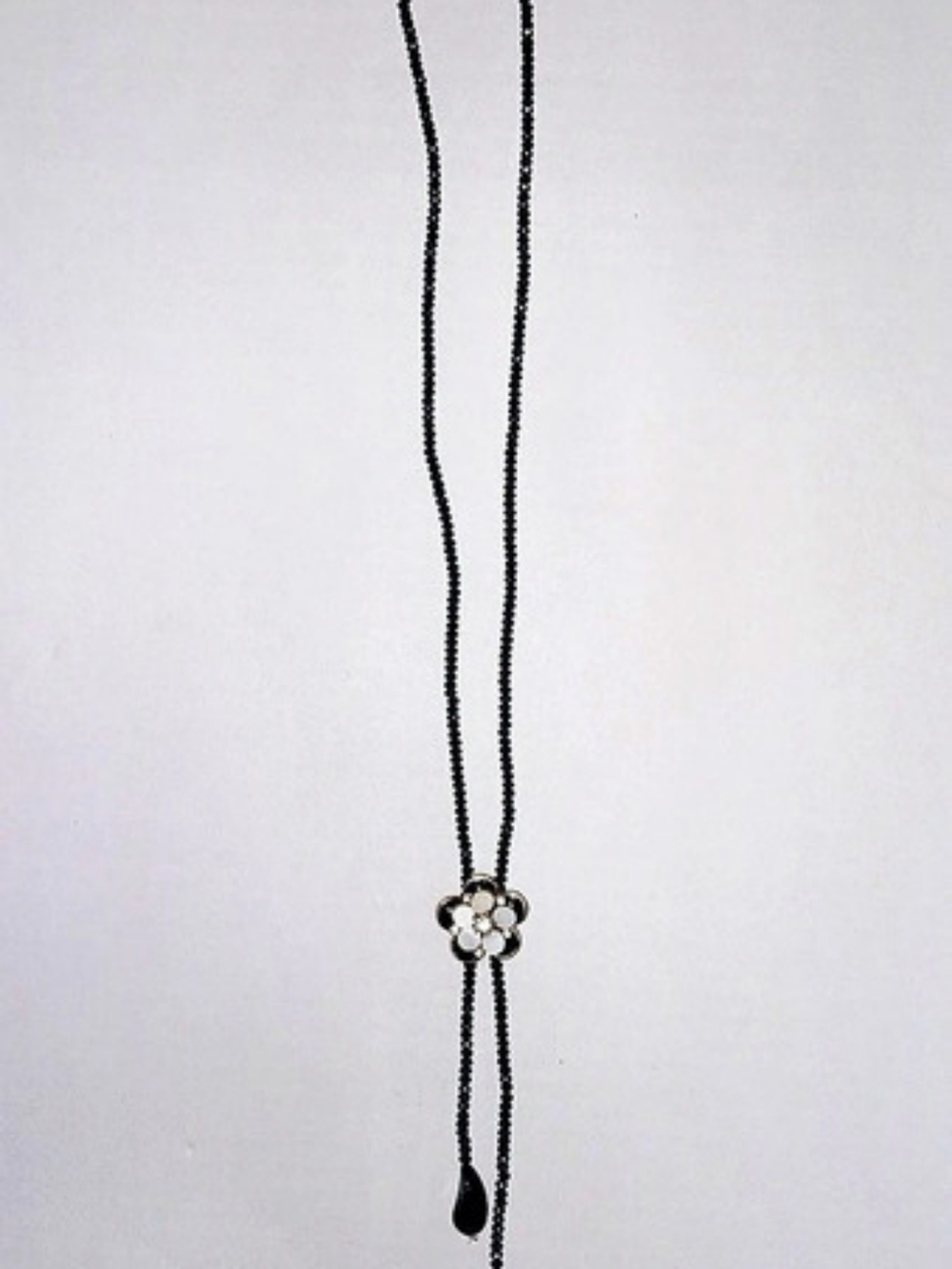 Black & White Flower Statement Necklace